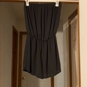 Strapless romper